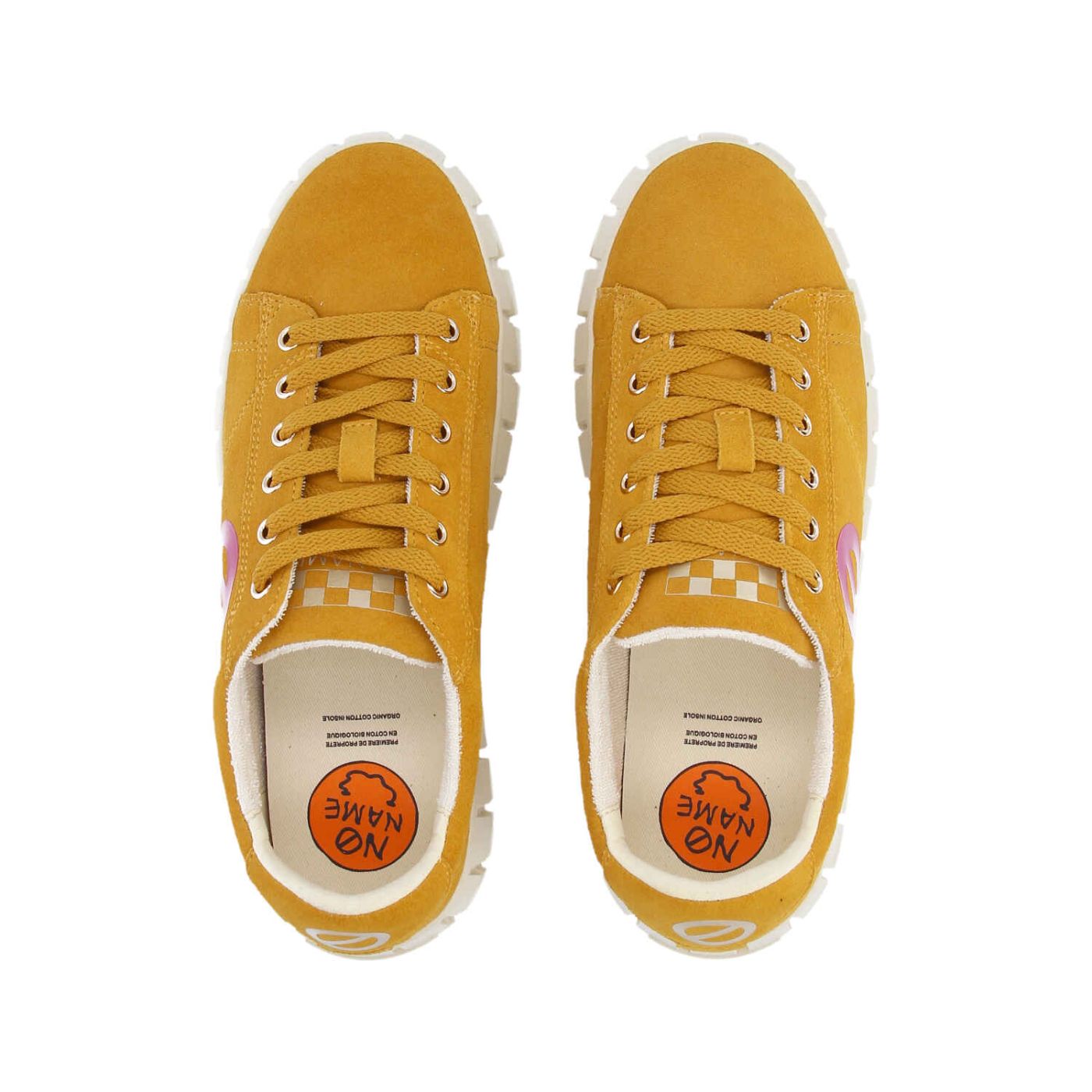 PLAY SNEAKER W  -  SUEDE/PRINT  - GIALLO MAIS/ROSA